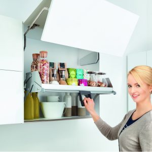 Imagem do sistema iMove Häfele - acessibilidade para armários suspensos.